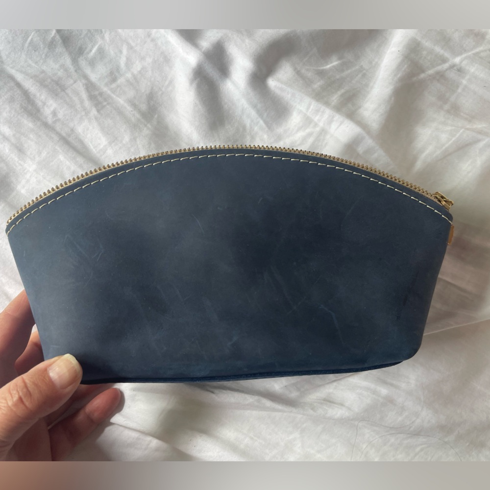 Eclipse Leather Makeup Bag